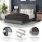 Flash Furniture Gray Queen Platform Bed with Headboard YK-1078-GY-F-GG - alternate 4